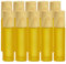 10 Pièces Bouteille d'huile Essentielle Rechargeable, 10 ML Bouteilles à Rouleaux D'Huile Essentielle, Bouteille en Verre Vide Huile, Récipients Cosmétiques(Jaune)