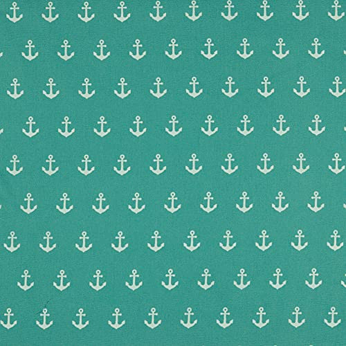 ® Baumwollstoff Anker Pfefferminz Webware Meterware Popeline OEKOTEX 150cm breit - Ab 0,5 Meter