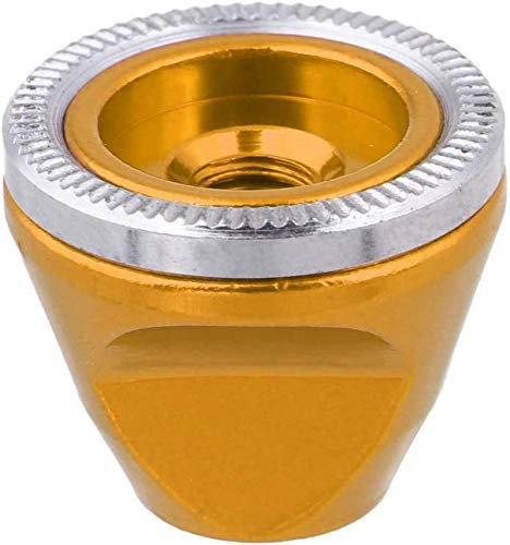 N / A Quick Release Skewer Lever Nuts Cap Wheel Hub Axie Bolts for Road Bike Mountain MTB Bicycle (Gold)