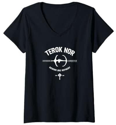 Damen Star Trek: Deep Space Nine Terok Nor T-Shirt mit V-Ausschnitt