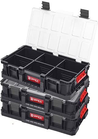 Qbrick System TWO Organizer Plus Flex Robust Werkzeugkästen Satz (3 x Organizer)
