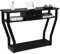 Giantex Table Console avec Tiroir et 3 Étagères, Table d'Entrée en MDF Anti-Bascule, Console avec Base Stable pour Salon, Chambre, Entrée, 120x30x81 CM (Noir)
