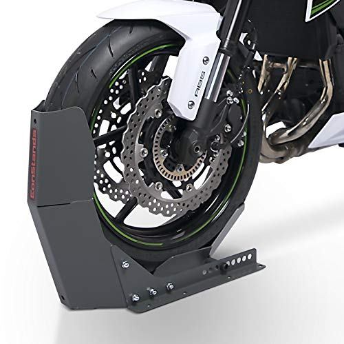 ConStands Easy Fix Transportständer für Roller grau matt Vorderrad Roller Wippe