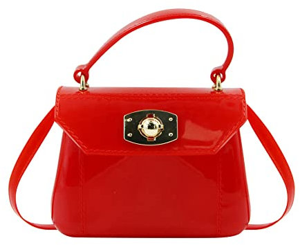 Kleine Mädchen-Geldbörse, kleine Süßigkeiten-Farbe, Umhängetasche, Umhängetasche, Handtasche, Schultertasche, Rot/Ausflug, einfarbig (Getaway Solids), Einheitsgröße