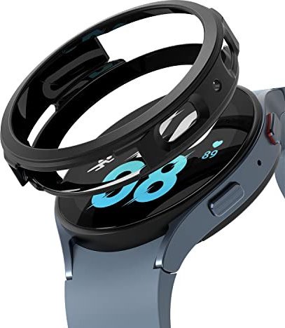 Ringke Air Sports Kompatibel mit Samsung Galaxy Watch 5 Hülle [44mm] Flexible Leichte TPU Robuste Kratzfeste Schutzhülle - Schwarz
