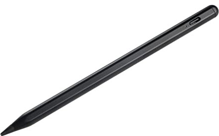 Lápiz Óptico Capacitivo Compatible con Huawei, para XIAOMI Mi Pad Pro, Lápiz de Entrada Recargable, Lápiz Táctil Activo para iOS/Android (Negro)
