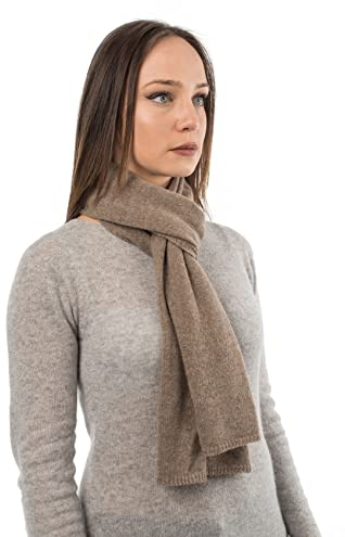 Dalle Piane Cashmere - Schal aus 100% Kaschmir - Made in Italy - für Mann/Frau, Farbe: Nerz, Einheitsgröße