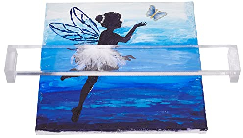 BENECREAT Acrylic Artist Leaning Bridge Hand with Film, 43cm Clear Wrist Rest Creative Artist Bridge for Keyboard, Painting, Sketching and Drawing