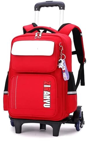 Sac à Dos Femme Sac à Dos à roulettes for Enfants Filles garçon Sac à roulettes étudiant Chariot cartables Carry on Kids;Bagagerie Primaire Junior High School Bag Sac à Dos Ordinateur (Color : 6 Whee