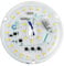 HAOLEDI 3.94'' 15W LED Ceiling Fan Light Retrofit Kit, Ceiling Light Replacement Panel PCB 3CCT 3000K 4500K 5000K 1800LM 120V CRI90 (1-Pack 3CCT)