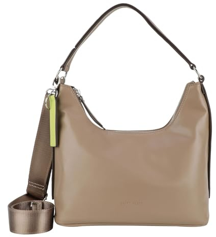 Gerry Weber - Schultertasche Damen, Umhängetasche in Taupe, Handtasche mit Reißverschluss