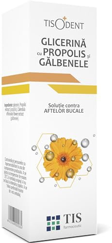 TIS Glicerina con Propoli 25 ml - Afte e piccole Lesioni della Bocca, Stomatiti Aftose, Lesioni del cavo orale, Favorisce la Guarigione - riduce il dolore e bruciore, cicatrizzante