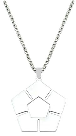 XLTEAM Casual Necklace Pendant BLUE LOCK Necklace Women Mangas Soccer Sign Necklaces Woman Fashion Creative Couples Chain Silver Color Cosplay Collier Party JewelleryBirthday Gift