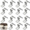 TenaLucy 20 Pezzi U-Fascette Stringitubo,Morsetto per Tubi Morsetti per Tubi Fissaggio per Tubi Collari per Tubi Fermacavi Ferma Cavi Foro Singolo,per Tubi del Gas Tubi Dell'acqua e Cavi (16MM)