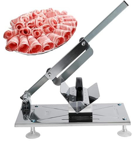 LYDBMYT Cortadora de Carne congelada, máquina cortadora de Carne de Acero Inoxidable, picadora Manual de Carne de Hueso para Pescado y Pollo