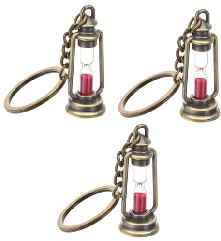 BESPORTBLE 5 Stück Retro Sanduhr Schlüsselanhänger Im Vintage Design - Kreative Metall Schlüsselanhänger Für Männer Und Frauen - Ideal Als Für Paare Und Freunde Perfekt Für Rucksack