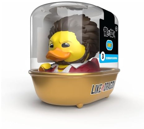 TUBBZ Yakuza Ichiban Kasuga Gummiente-Vinylfigur Sammlerfigur Erstausgabe | Offizielles Merchandise der Yakuza-Videospiele: Kasuga Ente Vinylfigur – Geschenk für Männer und gamers