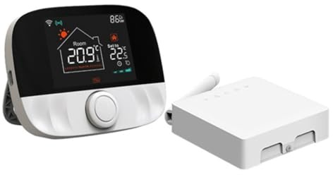 Harewtwy Thermostat Control Socket Receiver for Boiler Heater Remote Temperature Smart Wireless Battery System Home