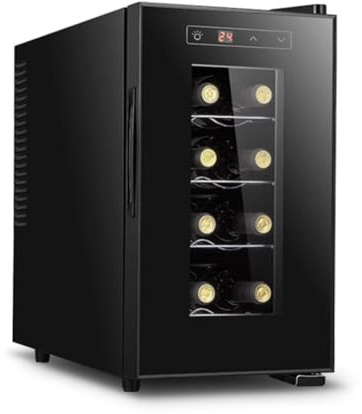 PP-Vic Termostato Para Vino, Vinoteca Independiente Con Control De Temperatura Incorporada, Refrigerador Pequeño Independiente, Adecuado Para Barra De Oficina De Cocina Doméstica,B 8 01