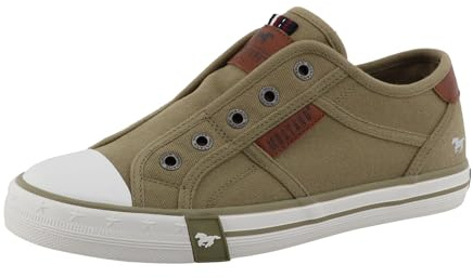 MUSTANG Damen Sneaker Baumwolle sportlich Slipper 26M0242004, Größe:40 EU, Farbe:Grün