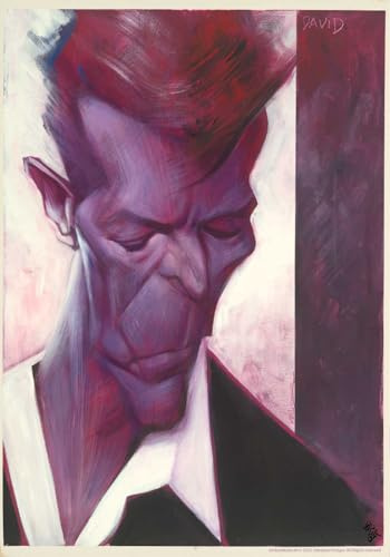 sticker-dealer Aufkleber David Bowie David by Sebastian Krüger ca. 13x9 cm