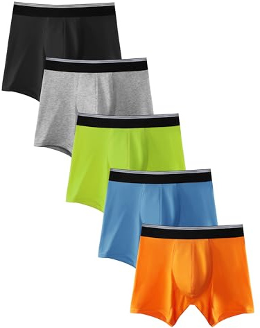 TIICHOO Inkontinenzslip Kinder Waschbare Baumwoll Saugfähigkeit Inkontinenz Unterwäsche Jungen 5er Pack