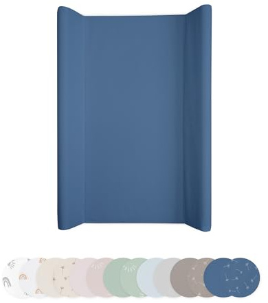 Ehrenkind® Abwaschbare Wickelauflage mit Keil - Hygienisch, Sicher und Vielseitig in Jeansblau | Wickelauflage 50x70 | Wickelunterlage | Wickeltischauflage abwaschbar
