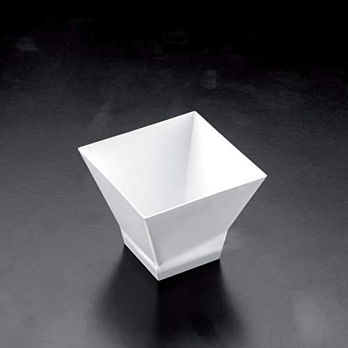 BICCHIERINI PLASTICA COPPETTE PAGODA 25PZ BIANCO - FINGER FOOD CONTENITORI