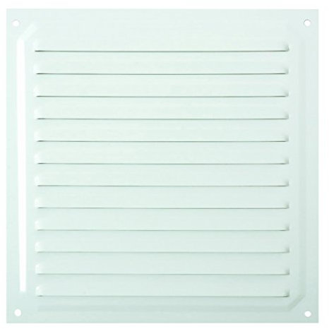 Brinox B70580D - Rejilla de ventilación (20 x 20 cm) color lacado blanco