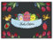 Nastami Osterkarte Postkarte Ostern Geschenk Ostern (Frohe Oster SCHWARZ)