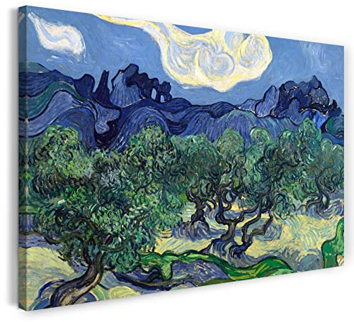 Printed Paintings Leinwand (120x80cm): Vincent Van Gogh - Die Oliven-Bäume