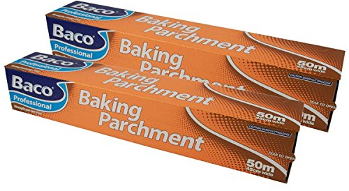 Baco Professional Baking Parchment 450mm x 50m, 2 Pack