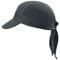 Arcweg Bandana Cap Kopftuch Mit Schirm Atmungsaktiv Pirat Kappe UV Schutz Verstellbar Bikertuch Radsport Mützen Schnelltrockned Dunkelgrau