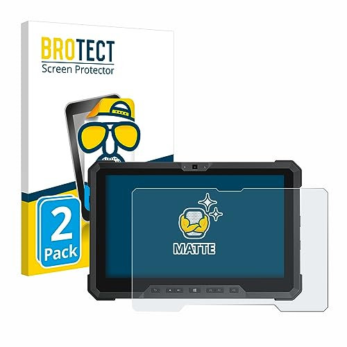 BROTECT Entspiegelungs-Schutzfolie für Dell Latitude 12 Rugged 7212 (2 Stück) Matte Displayschutz-Folie, Anti-Reflex, Anti-Fingerprint