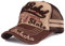 Trucker Mesh Baseballcap Black Rebel Western Distressed Vintage Retro Sommer Cap (braun/beige)