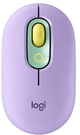 Logitech POP Mouse, Wireless Mouse with Customizable Emojis, SilentTouch Technology, Precision/Speed Scroll, Compact Design, Bluetooth, Multi-Device, OS Compatible - Daydream Mint