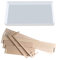Harilla Moule de Table pour Moulage de Résine Époxy Rectangulaire en Silicone avec Cadre de Fixation