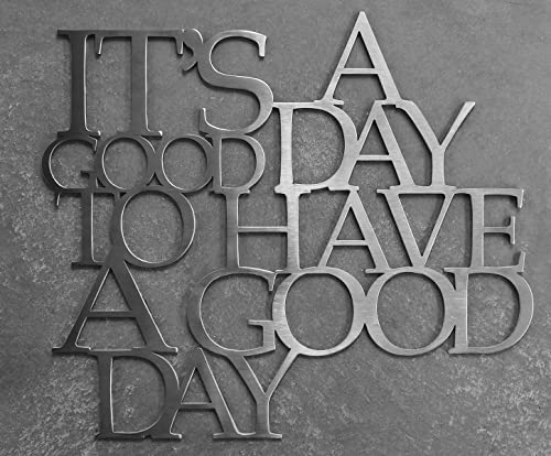 Cosch Edelstahl Deko Stecker für Garten/Balkon/Terrasse. Spruch aus Edelstahl.