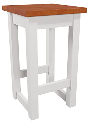 Magnetic Mobel Barhocker Massivholz Sitzhöhe 55 cm Kirsche Belastbar 110kg Fußstütze Innen Außen Barstuhl Tresenhocker