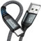 ZKAPOR Cable USB C 1M, Cable USB C Carga Rapida 3A Nylon Trenzado Cable USB Tipo C Compatible con iPhone 15/15 Pro Max, Samsung Galaxy S23/S22/S21/S10, Note 10, Huawei P40/P30, Google Pixel