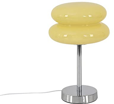 Baoblaze Mittelalterliche Eierkuchen-Pilzlampe Studie Dekorative Lampe Langlebig für Nachttischbüro, GELB