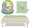 Ostern Partygeschirr,37 Stück Osterhase Partyteller Set,Hase Geburtstag Geschirr Kit,Ostern Kaninchen Geburtstag Party Supplies,Pappteller Tischdecke Papierservietten für Ostern Kindergeburtstag Party