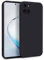 MyGadget Hülle für Samsung Galaxy Note 10 Lite - Zweilagige Handyhülle mit Kameraschutz - Cover mit Innenfutter & Silikon außen - Schwarz