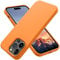 OTOFLY for iPhone 14 Pro Max Case [Compatible with MagSafe] Silicone Shockproof Slim Thin Phone Case 6.7 inch (Orange)