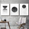 PYNVDD Leinwandposter, Moderne Minimalistische Abstrakte Wandkunst, Böhmisches Posterset Geometrische Wanddekoration - Kein Rahmen (Bild-6,50x70cm*3)…
