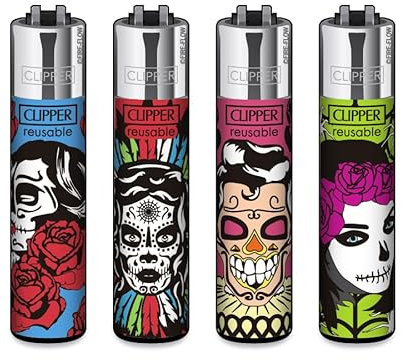 Clipper Feuerzeug 4er Set: (Calaca)