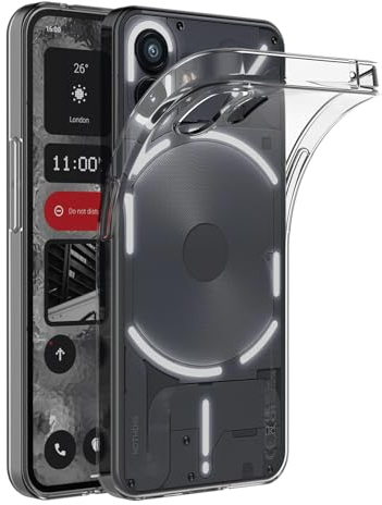 AICEK Kompatibel mit Nothing Phone 2 Hülle, Transparent Silikon Handyhülle für Nothing Phone 2 Hülle TPU Schutzhülle Bumper Crystal Clear Case