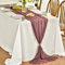 Artoid Mode Chiffon Musselin Dekostoff Staubiges Rose Tischläufer 75x300 cm, Küche Tisch Dekoration Drinnen Urlaub Hochzeit Party Geburtstag Dekor