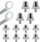 FEXPDL 12Pcs Multicolor Football Shoe Studs Replacement - Compatible with Nike, 11/13mm Aluminium Alloy, 2 Wrenches