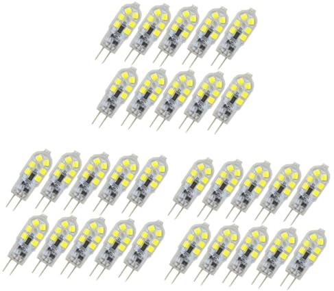 Hemobllo 30 Piezas De Placa De Dirección De Luz Solar Lámpara De Colores Bombillas De Maquillaje Bombilla LED G4 Carcasa Transparente Bandeja De Tuerca De Vidrio Con Tapa Bombillas